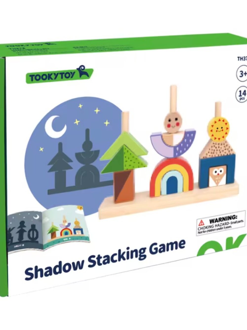 Wooden Shadow Matching Game, Montessori Stacking Logic Puzzle Toy - Picture 10 of 12